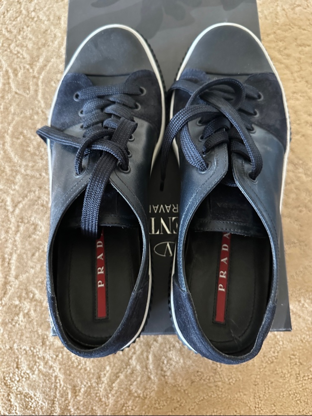 Prada Montecarlo /Prada Sport / Linea Rossa suede & leather men's sneakers